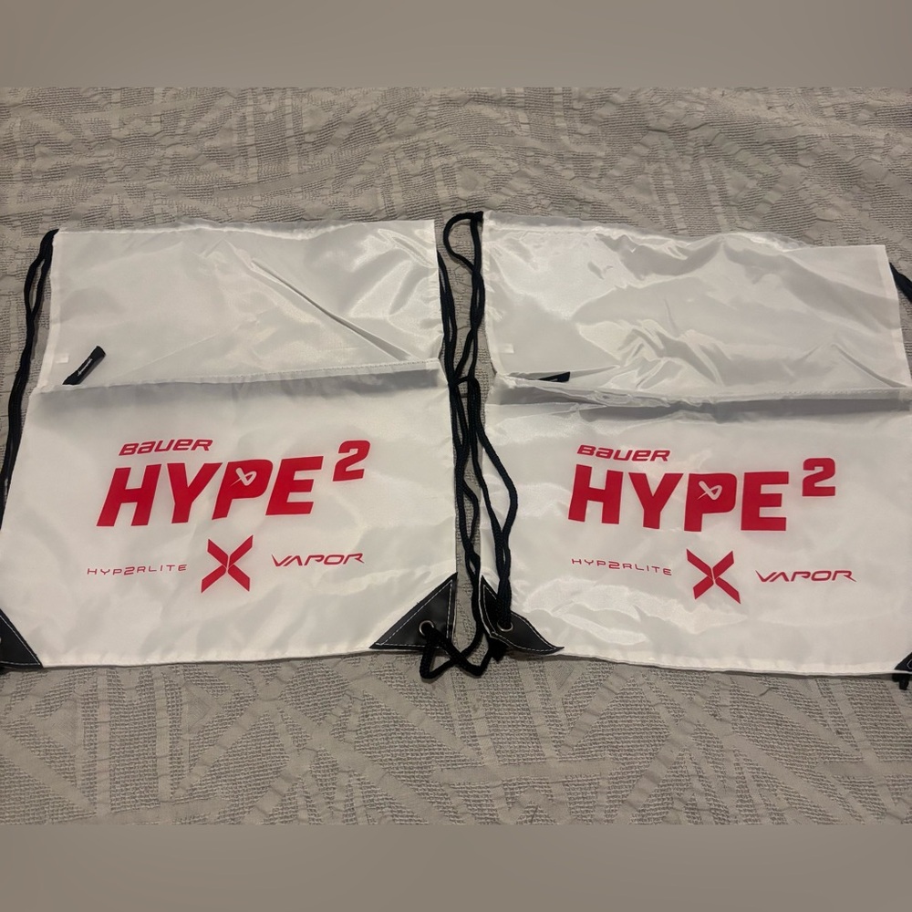 Bauer Hockey Hyperlite 2 Drawstring Bags Lot of 2 Brand New